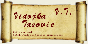 Vidojka Tašović vizit kartica